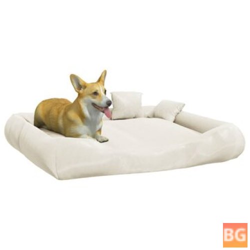 Cushion Bed for Dogs - 135x110x23 cm - Oxford Fabric Beige