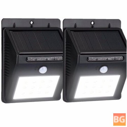 LED Solar Powered Wall Lights - 200LM