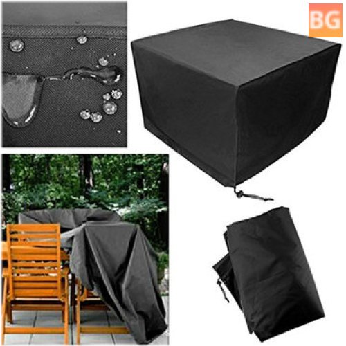 Waterproof Folding Cover for patio furniture - Black