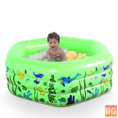 Outdoor Home Games for Kids - Cartoon Inflatable Swimming Pool