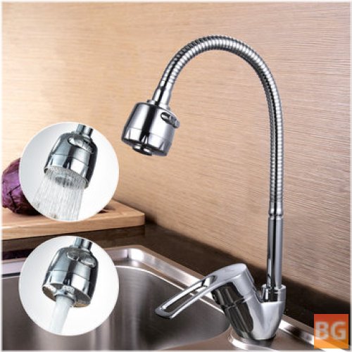 Kitchen Sink Mounted Faucet - Silver