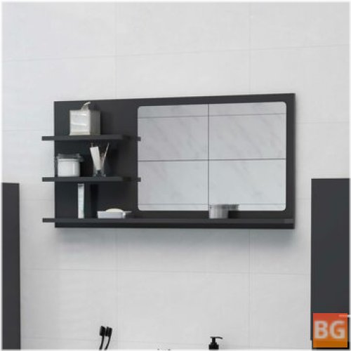 Gray Bathroom Mirror - 35.4