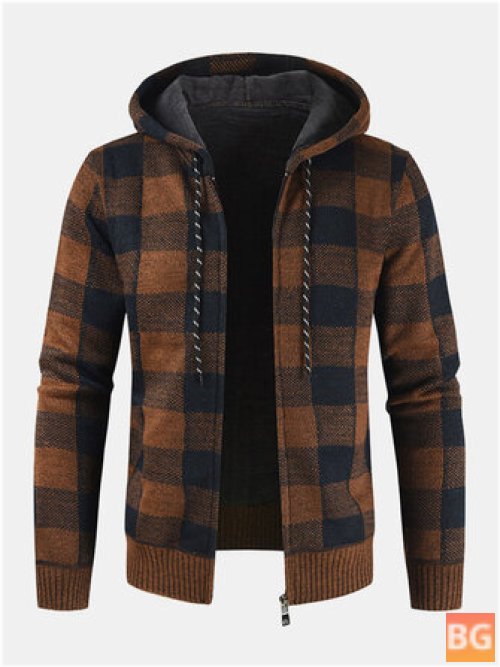 Warm Hooded Sweater Jacket for Men