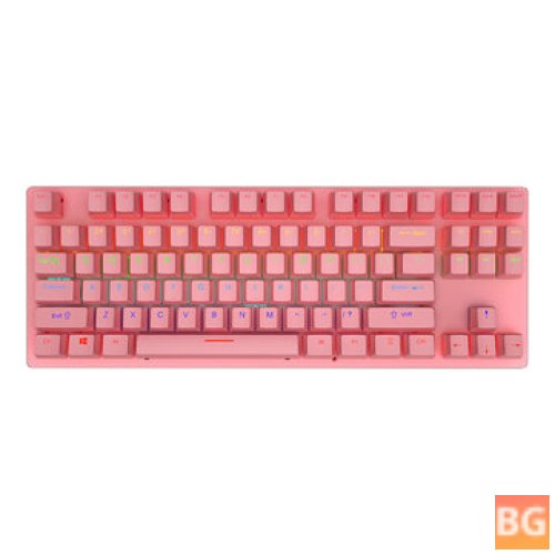 LEAVEN K550 Gaming Keyboard with Translucent Keycaps and Colorful Backlit