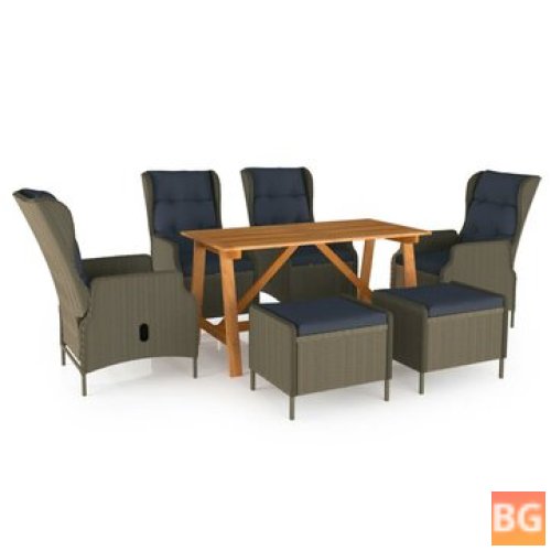 Brown Garden Dining Set