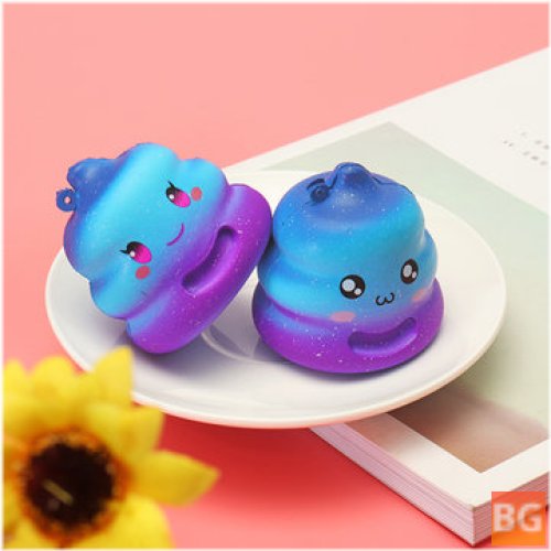 Crazy squishy Galaxy Poo - Slow Rising Scented Cartoon Bun - Gift Decor Collection