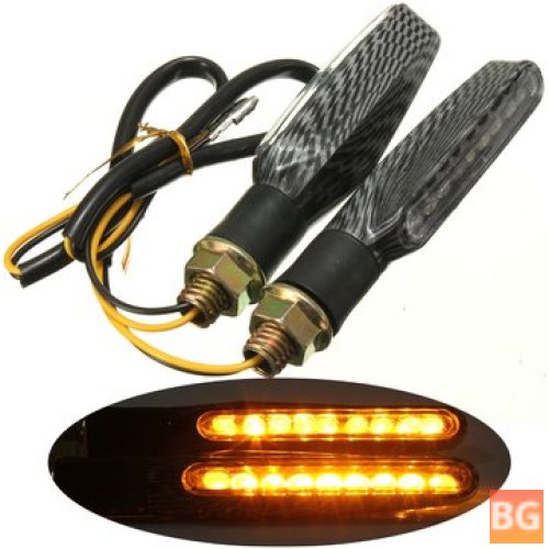 High-quality LED motorcycle turn signal indicator lights - amber