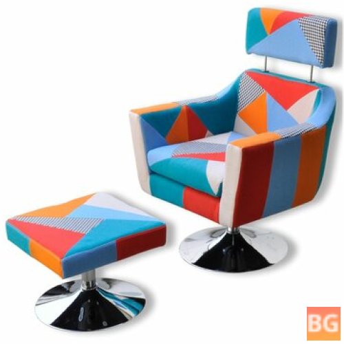 TV Armchair with Patchwork Fabric Design