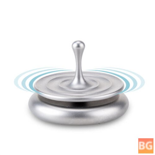 Water Drop Hand-Twisted Gyro Stainless Steel Sandblasting Version Desktop Spinner Spinning Tops Toys for Adult