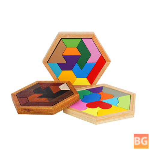 Math Tangram Wooden Puzzle Game