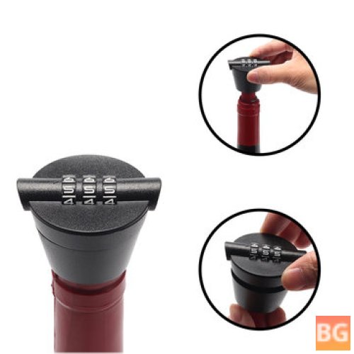 Wine Bottle Stopper with Password Combination Lock