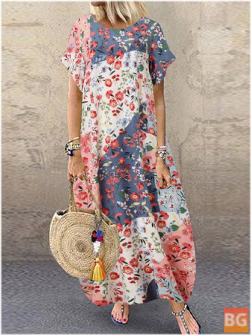 Floral Maxi Pocket Dress
