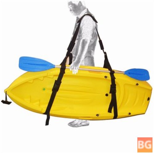 Heavy Duty Kayak Board with Shoulder Strap and Adjustable Sling for Marine Use