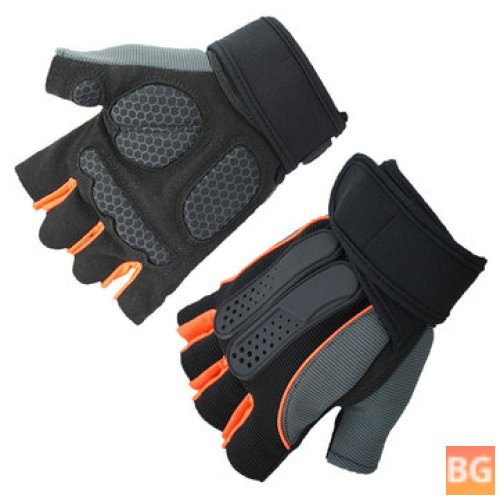 KALOAD Half Fingers Gloves - Outdoor Riding Sports Exercise Training Gym Gloves