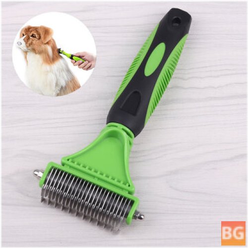Hair Trimmer with Stainless Steel Blades and Brush - Dual Sided
