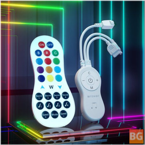 Magic Strip Light Controller with Remote Control - Copmatible with 4-Pin Strip Light
