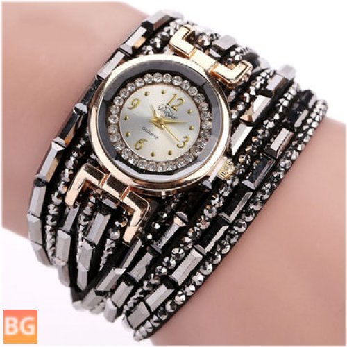 DUOYA DY004 Ladies Watch with Crystal