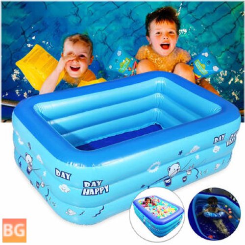 1.2-Inch Pool Tub with Inflatable Lifejackets and Lifebuoy