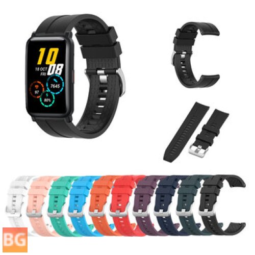Pure Color Band for Huawei Honor Watch ES/ Haylou LS02/ BlitzWolf BW-HL1/ HL2/ HL1T