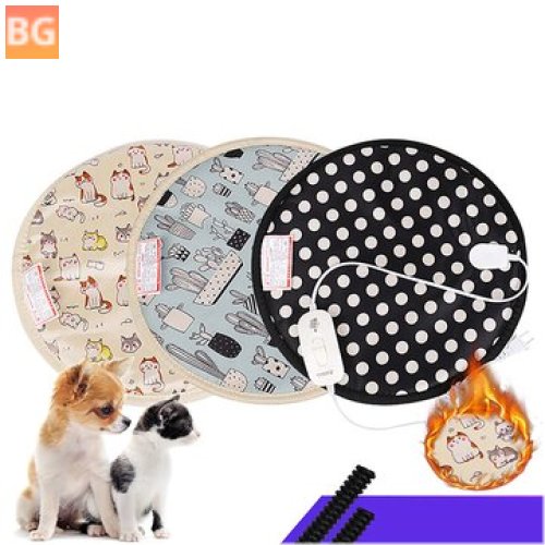 220V Pet Electric Heater Pad - Carpet for Dog Cat Temp Control Heated Blanket
