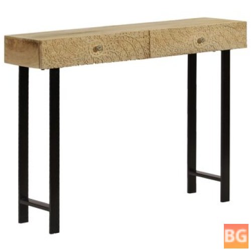 102x30x79 Cm Solid Mango Wood Wall Table