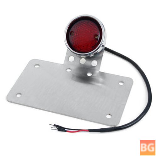 12V Motorcycle License Plate with Tail Light and Stop Lamp