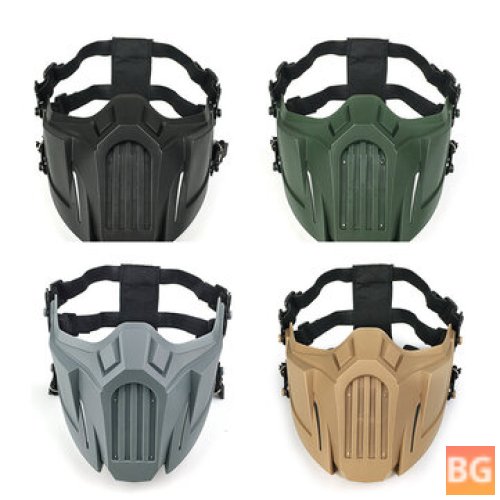 Breathable Tactical Half Face Mask with Elastic Bandage