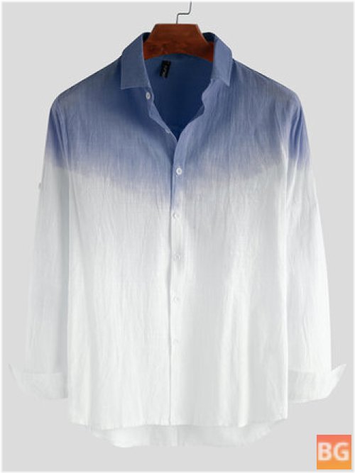 Gradient Button-Up Shirt