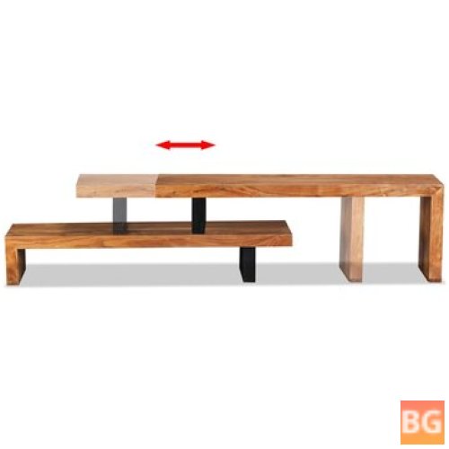 TV Stand with Wood Grain
