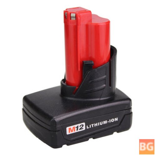 Milwaukee M12 Lithium Battery Replacement - Upgraded 12V 3.0/4.0Ah