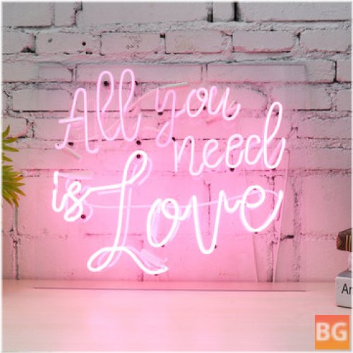 Neon Sign for Bedroom - All You Need is Love