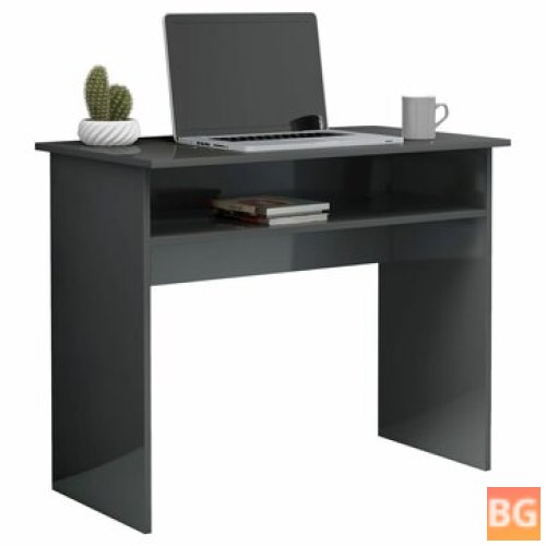Desk With Woodgrain Finish