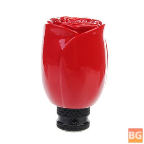 Red Rose Gear Stick Shift Knob - Lever