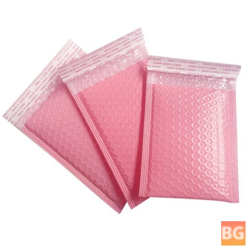 50 Pack of Poly Bubble Mailers - Pink