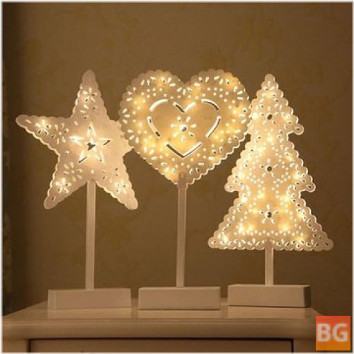 Home Decorations - Battery Powered Star Christmas Tree Lamp