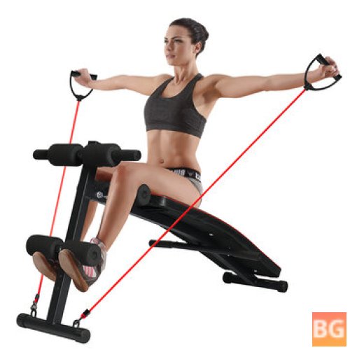 Adjustable Sit Up Bench - Multifunctional Folding Abdominal Muscle Training Bodybuilding Home Gym Fitness Equipment