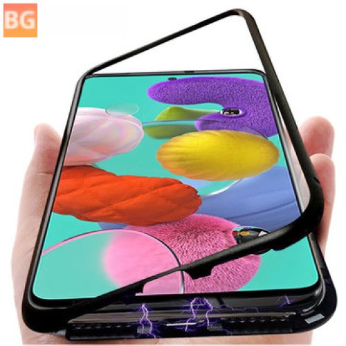 Protect your Galaxy A71 2019 with Bakeey Metal Magnetic Adsorption Flip Tempered Glass