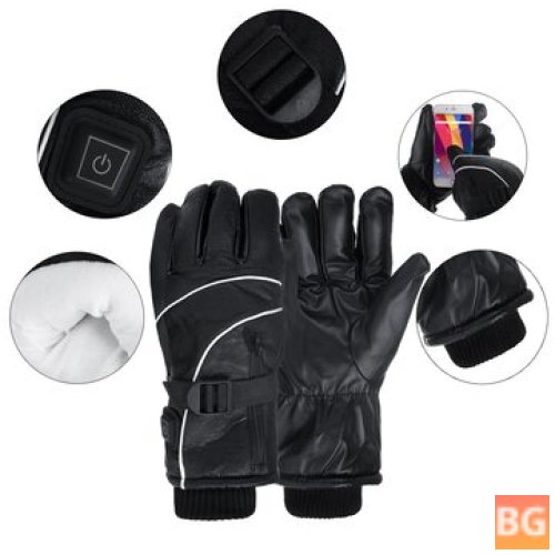 Electric Heated Waterproof Gloves for Winter Outdoor Activities
