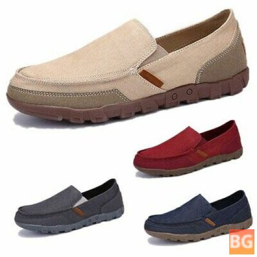 Canvas Loafer Driving Shoes for Men