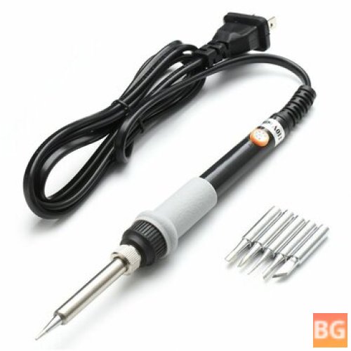 220V Solder Iron with Adjustable Temperature and 5 Tips