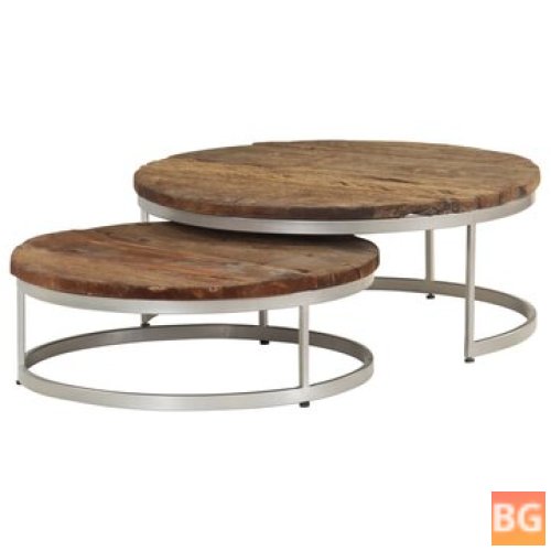 Wooden Coffee Table Set