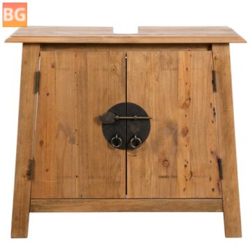 Solid Vanity Cabinet with Recycled Wood 27.6