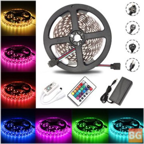 60W RGB LED Strip Light + WiFi Controller + Remote Control + Adapter - Clearance Christmas Lights