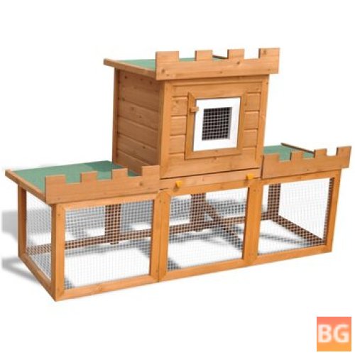 VidaXL 170173 - Outdoor Large Rabbit Hutch House Pet Cage