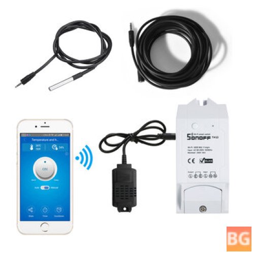 Smart WiFi Home Automation Kit for Sonoff TH10/TH16 - Works with Alexa Google Home