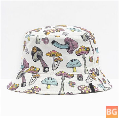 Unisex Mushroom Pattern Bucket Hat