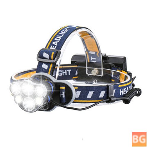 OUTERDO Waterproof USB Headlamp with 8 Modes and 1200lm Brightness for Outdoor Activities