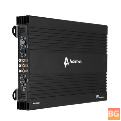 Andeman AS-8080 Car Amplifier - 145W 2-8 Ohm Class AB