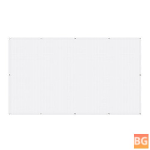 High Brightness White Reflective Foldable Projector Screen - Indoor/Outdoor Movie (60-150", 16:9)