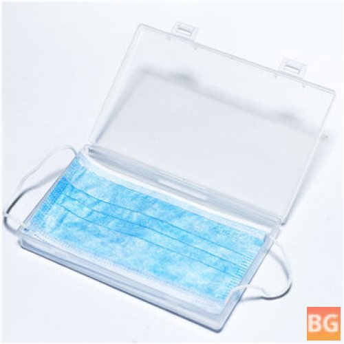 Transparent Disposable Face Mask Storage Box for Watch Box and Small Items
